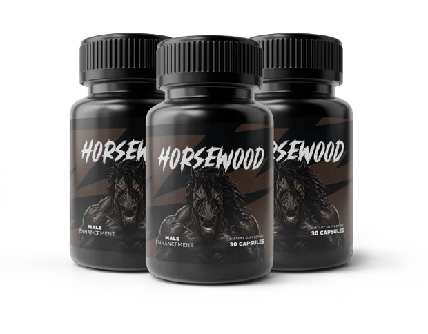 Three bottles of Horsewood male vitality supplement